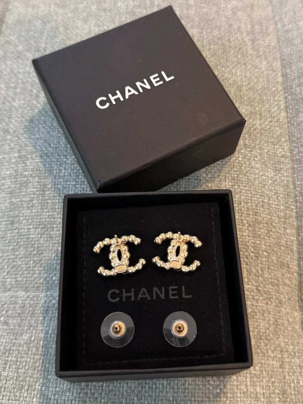 Chanel Classic CC Pearl Earrings - Authentic Statement Piece